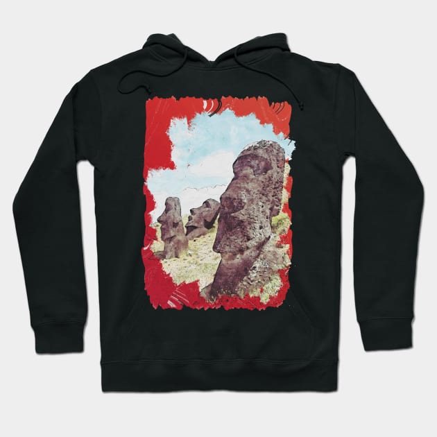 Easter Island Hoodie by KMSbyZet